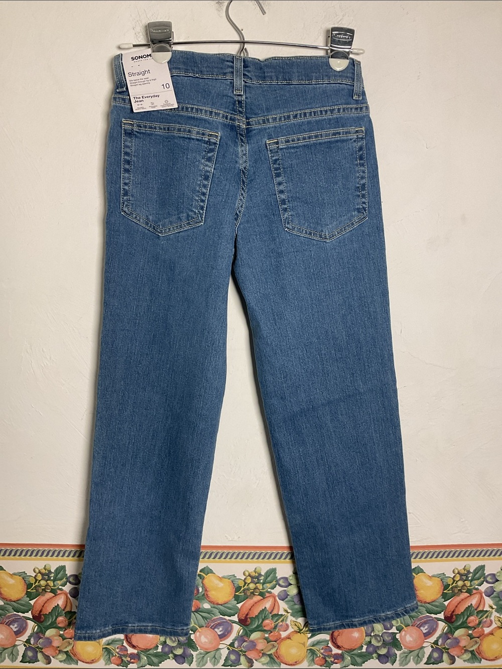 Sonoma Goods for Life Everyday Jean Straight Leg Size 10(Boys) Med Wash NWT - Picture 3 of 7